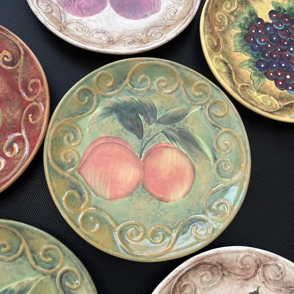 Certified International Susan Winget Fruit Salad Dessert Plates 8.75